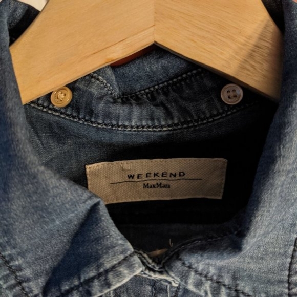 $10 Weekend MaxMara | Chambray Denim Shirt - Picture 4 of 8